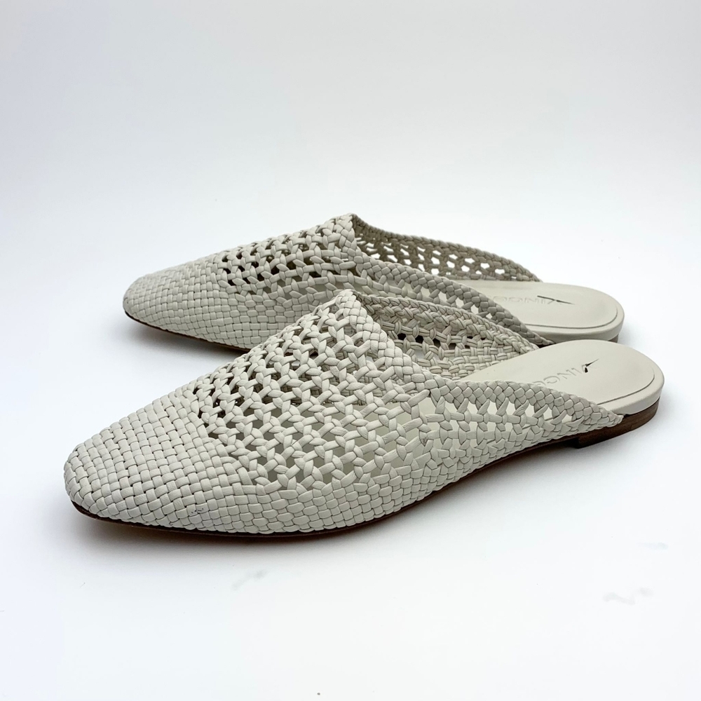 VINCE  Barrett Handwoven Leather Mule sz 6.5 - Picture 4 of 12